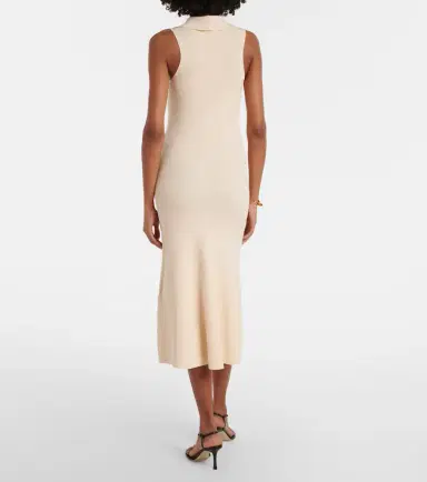 Victoria Beckham Mira ribbed-knit midi dress | Thumbnail 2 Victoria Beckham Mira ribbed-knit midi dress | Thumbnail 2