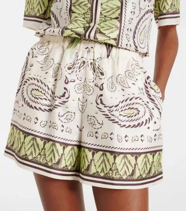 Tory Burch Printed silk shorts | Thumbnail 2 Tory Burch Printed silk shorts | Thumbnail 2