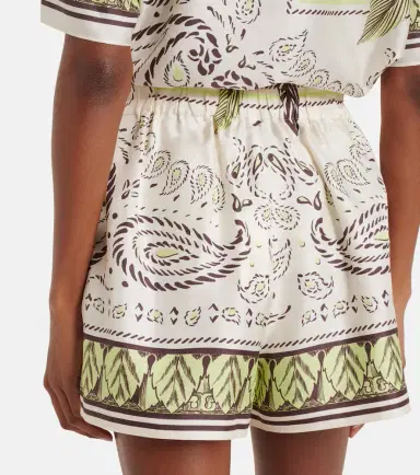 Tory Burch Printed silk shorts | Thumbnail 3 Tory Burch Printed silk shorts | Thumbnail 3
