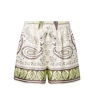 Tory Burch Printed silk shorts | Thumbnail 1 Tory Burch Printed silk shorts | Thumbnail 1
