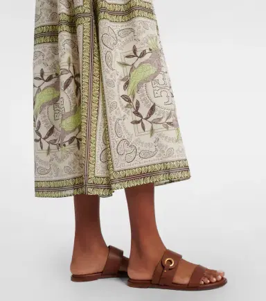 Tory Burch Printed silk and cotton midi dress | Thumbnail 6 Tory Burch Printed silk and cotton midi dress | Thumbnail 6