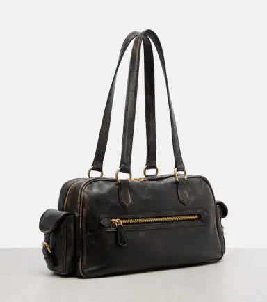 Miu Miu Pocket leather shoulder bag | Thumbnail 3 Miu Miu Pocket leather shoulder bag | Thumbnail 3