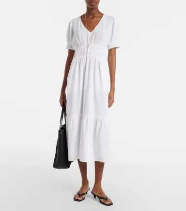 Velvet Rivelle cotton gauze midi dress | Thumbnail 3 Velvet Rivelle cotton gauze midi dress | Thumbnail 3
