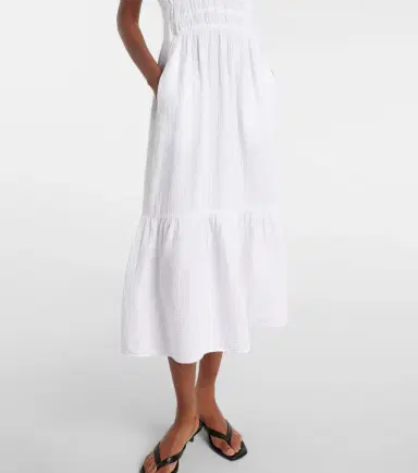 Velvet Rivelle cotton gauze midi dress | Thumbnail 5 Velvet Rivelle cotton gauze midi dress | Thumbnail 5