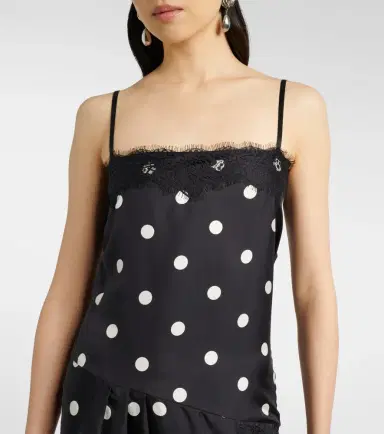 Sportmax Capo polka-dot silk slip dress | Thumbnail 3 Sportmax Capo polka-dot silk slip dress | Thumbnail 3