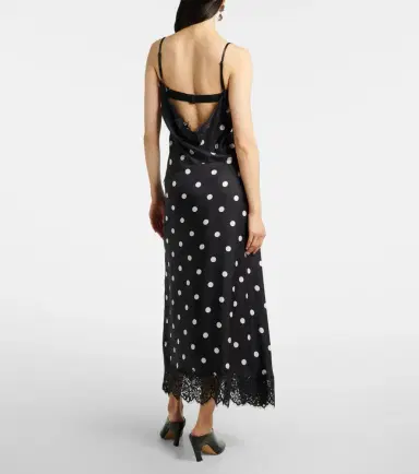 Sportmax Capo polka-dot silk slip dress | Thumbnail 6 Sportmax Capo polka-dot silk slip dress | Thumbnail 6