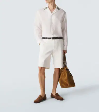 Etro Paisley embroidered linen shirt | Thumbnail 2 Etro Paisley embroidered linen shirt | Thumbnail 2