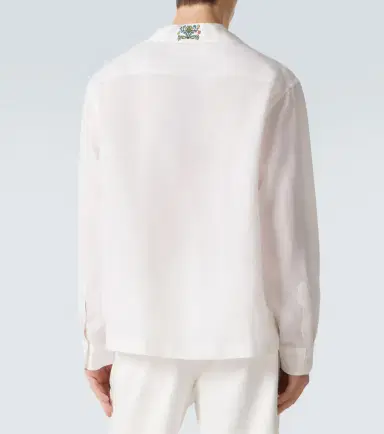 Etro Paisley embroidered linen shirt | Thumbnail 5 Etro Paisley embroidered linen shirt | Thumbnail 5