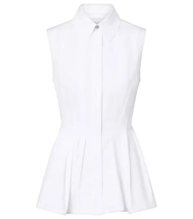Certosa peplum cotton poplin shirt Certosa peplum cotton poplin shirt