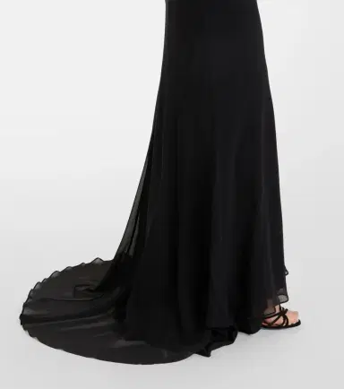 Sportmax Pinne silk-trimmed maxi dress | Thumbnail 5 Sportmax Pinne silk-trimmed maxi dress | Thumbnail 5