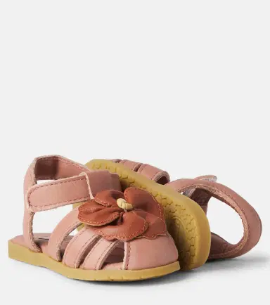 DONSJE Baby Thami floral-appliqué leather sandals | Thumbnail 4 DONSJE Baby Thami floral-appliqué leather sandals | Thumbnail 4