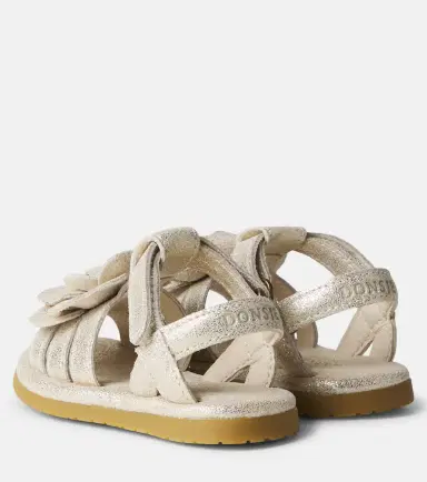 DONSJE Baby Jiles floral-appliqué metallic leather sandals | Thumbnail 5 DONSJE Baby Jiles floral-appliqué metallic leather sandals | Thumbnail 5