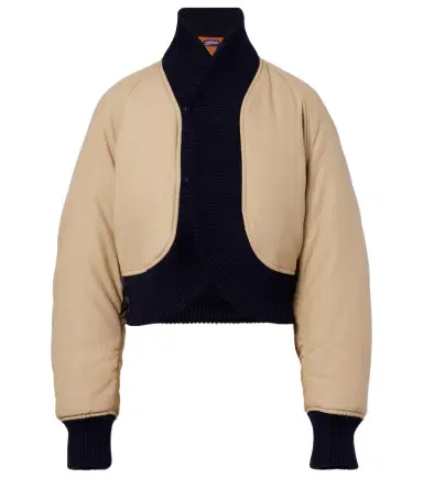 Jean Paul Gaultier Cropped cotton bomber jacket | Thumbnail 1 Jean Paul Gaultier Cropped cotton bomber jacket | Thumbnail 1
