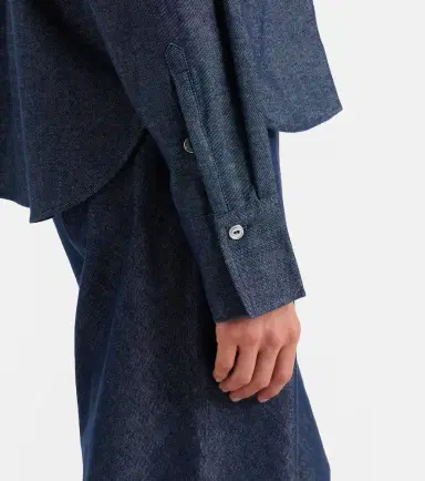 Vince Cotton and linen chambray shirt | Thumbnail 4 Vince Cotton and linen chambray shirt | Thumbnail 4