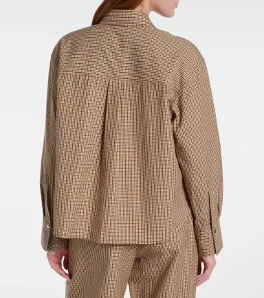 Vince Checked cotton-blend shirt | Thumbnail 4 Vince Checked cotton-blend shirt | Thumbnail 4