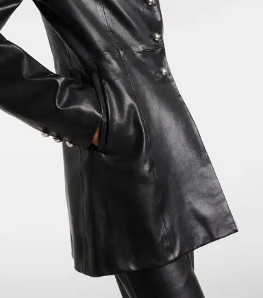 Nour Hammour Parlor leather jacket | Thumbnail 2 Nour Hammour Parlor leather jacket | Thumbnail 2