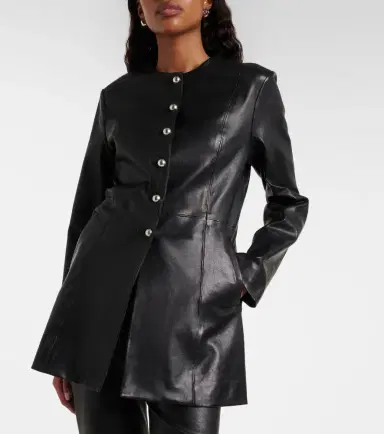 Nour Hammour Parlor leather jacket | Thumbnail 4 Nour Hammour Parlor leather jacket | Thumbnail 4