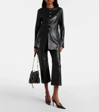 Nour Hammour Parlor leather jacket | Thumbnail 6 Nour Hammour Parlor leather jacket | Thumbnail 6