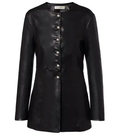 Nour Hammour Parlor leather jacket | Thumbnail 1 Nour Hammour Parlor leather jacket | Thumbnail 1