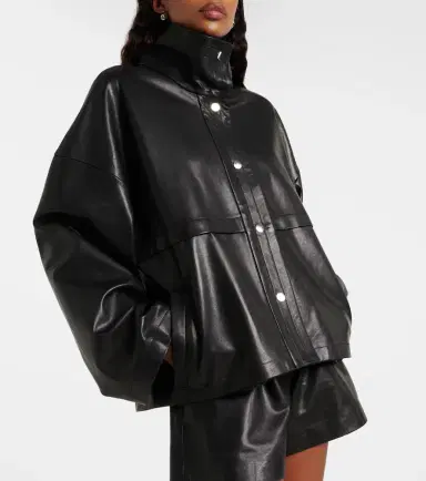 Nour Hammour Park leather jacket | Thumbnail 4 Nour Hammour Park leather jacket | Thumbnail 4
