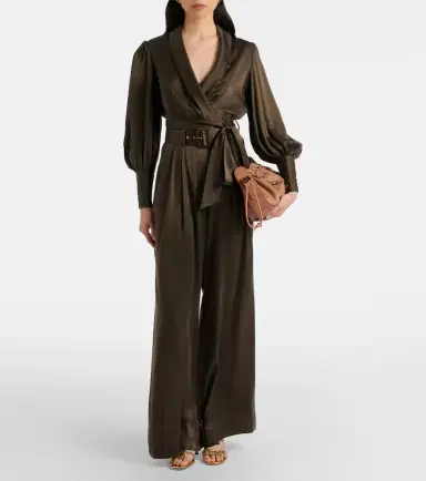Zimmermann Belted silk wide-leg pants | Thumbnail 4 Zimmermann Belted silk wide-leg pants | Thumbnail 4