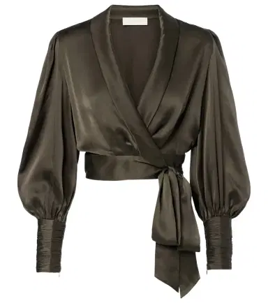 Zimmermann Silk wrap top | Thumbnail 1 Zimmermann Silk wrap top | Thumbnail 1
