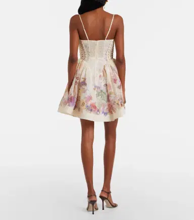 Zimmermann Alchemy floral linen and silk minidress | Thumbnail 4 Zimmermann Alchemy floral linen and silk minidress | Thumbnail 4