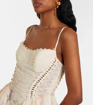 Zimmermann Alchemy floral linen and silk minidress | Thumbnail 6 Zimmermann Alchemy floral linen and silk minidress | Thumbnail 6