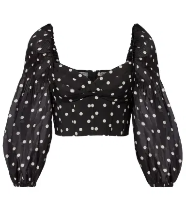 Zimmermann Polka-dot crop top | Thumbnail 1 Zimmermann Polka-dot crop top | Thumbnail 1