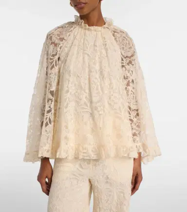 Zimmermann Carousel ruffled lace blouse | Thumbnail 6 Zimmermann Carousel ruffled lace blouse | Thumbnail 6