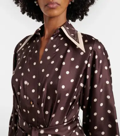 Zimmermann Polka-dot belted silk shirt dress | Thumbnail 3 Zimmermann Polka-dot belted silk shirt dress | Thumbnail 3