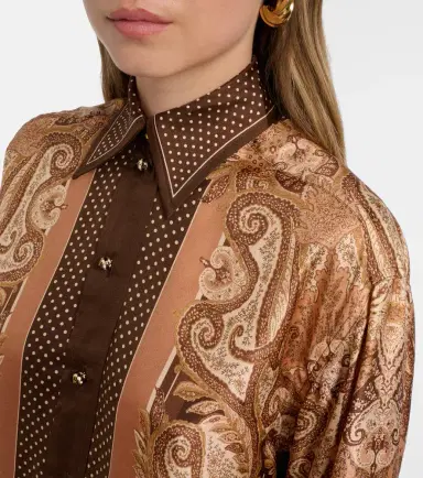 Zimmermann Luna paisley silk shirt | Thumbnail 6 Zimmermann Luna paisley silk shirt | Thumbnail 6