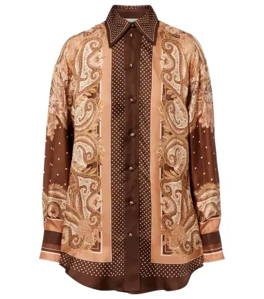 Zimmermann Luna paisley silk shirt | Thumbnail 1 Zimmermann Luna paisley silk shirt | Thumbnail 1