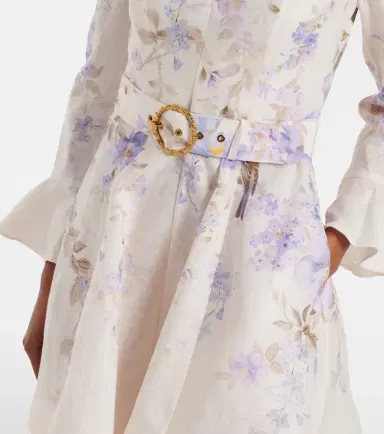 Zimmermann Luna floral linen minidress | Thumbnail 2 Zimmermann Luna floral linen minidress | Thumbnail 2