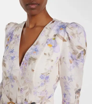 Zimmermann Luna floral linen minidress | Thumbnail 4 Zimmermann Luna floral linen minidress | Thumbnail 4