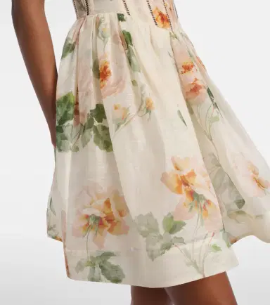 Zimmermann Carousel floral silk and linen bustier dress | Thumbnail 5 Zimmermann Carousel floral silk and linen bustier dress | Thumbnail 5