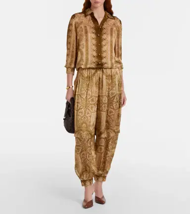 Zimmermann Luna paisley silk satin shirt | Thumbnail 2 Zimmermann Luna paisley silk satin shirt | Thumbnail 2