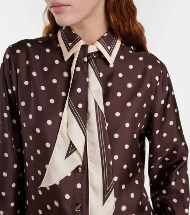 Zimmermann Polka-dot silk shirt | Thumbnail 3 Zimmermann Polka-dot silk shirt | Thumbnail 3