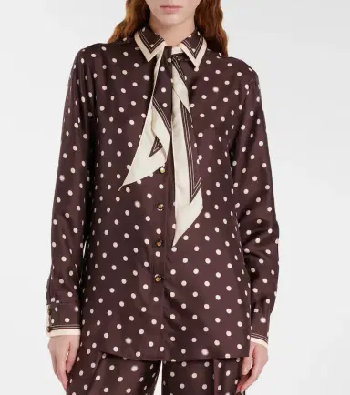 Zimmermann Polka-dot silk shirt | Thumbnail 4 Zimmermann Polka-dot silk shirt | Thumbnail 4