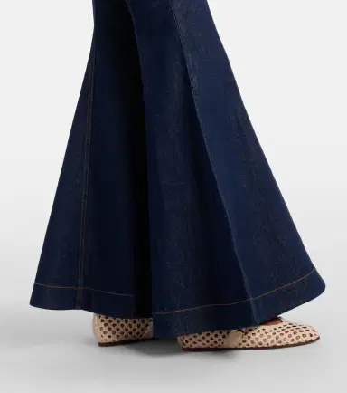 Zimmermann Luna belted flared jeans | Thumbnail 4 Zimmermann Luna belted flared jeans | Thumbnail 4