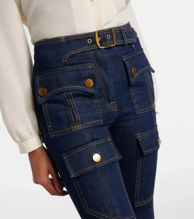 Zimmermann Luna belted flared jeans | Thumbnail 5 Zimmermann Luna belted flared jeans | Thumbnail 5