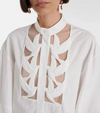 Zimmermann Luna appliqué cotton blouse | Thumbnail 3 Zimmermann Luna appliqué cotton blouse | Thumbnail 3