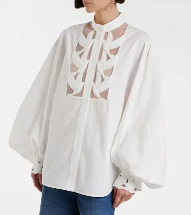 Zimmermann Luna appliqué cotton blouse | Thumbnail 6 Zimmermann Luna appliqué cotton blouse | Thumbnail 6
