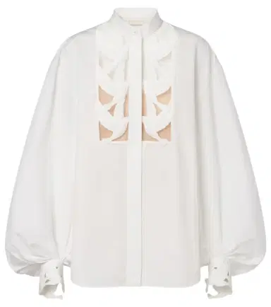 Zimmermann Luna appliqué cotton blouse | Thumbnail 1 Zimmermann Luna appliqué cotton blouse | Thumbnail 1