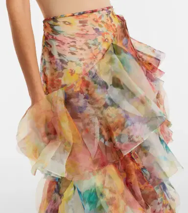 Zimmermann Luna floral ruffled maxi skirt | Thumbnail 3 Zimmermann Luna floral ruffled maxi skirt | Thumbnail 3