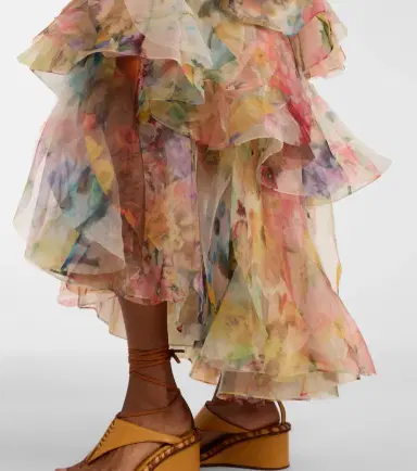 Zimmermann Luna floral ruffled maxi skirt | Thumbnail 4 Zimmermann Luna floral ruffled maxi skirt | Thumbnail 4