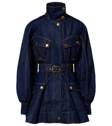 Zimmermann Luna belted denim minidress | Thumbnail 1 Zimmermann Luna belted denim minidress | Thumbnail 1