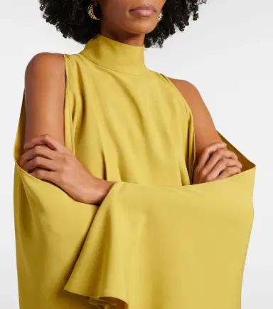 Taller Marmo Bacall draped crêpe cady gown | Thumbnail 3 Taller Marmo Bacall draped crêpe cady gown | Thumbnail 3