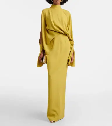 Taller Marmo Bacall draped crêpe cady gown | Thumbnail 4 Taller Marmo Bacall draped crêpe cady gown | Thumbnail 4