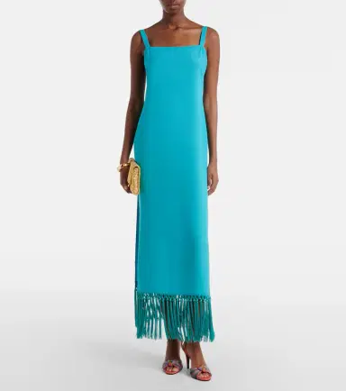 Taller Marmo Palermo fringed midi dress | Thumbnail 3 Taller Marmo Palermo fringed midi dress | Thumbnail 3